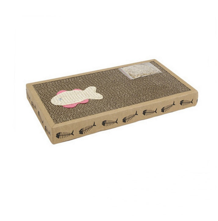 HKM-4320829 Large Corrugated Paper Cat Scratch Board with Cat Mint Toy