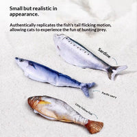 HKM-4321469 Gravity Jumping Fish Cat Toy - Interactive Swaying Simulation in Multiple Colors