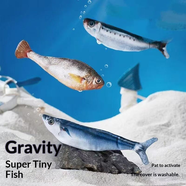 HKM-4321469 Gravity Jumping Fish Cat Toy - Interactive Swaying Simulation in Multiple Colors
