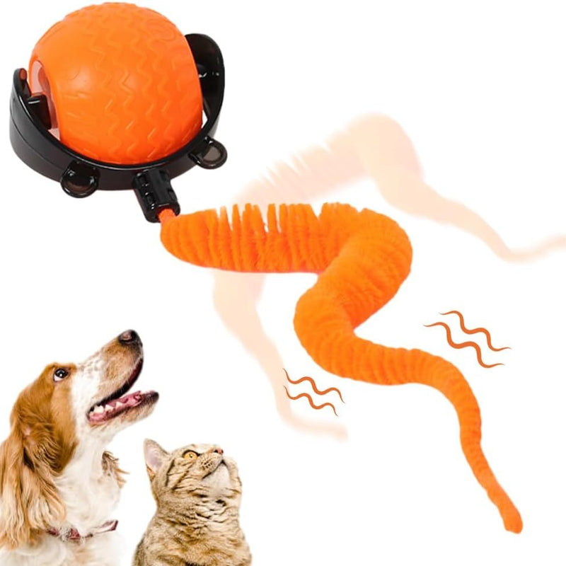 HKM-432147 Interactive Cat Ball Toy, 2025 New Cat Ball Toys With Cord Mouse, Smart Self Rolling Cat Toys For Bored Indoor Cats, Automatic Moving Peppy Pet Ball