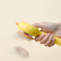 HKM-4322109 Pet Grooming Brush for Cats and Dogs - Self-Cleaning Slicker Comb for Long or Short Hair, Reduces Tangles and Loose Fur