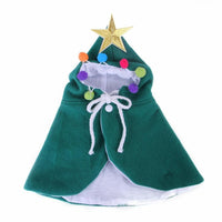 HKM-432275 Cozy Velvet Halloween Cloak for Cats in Red and Green Sizes S, M, L
