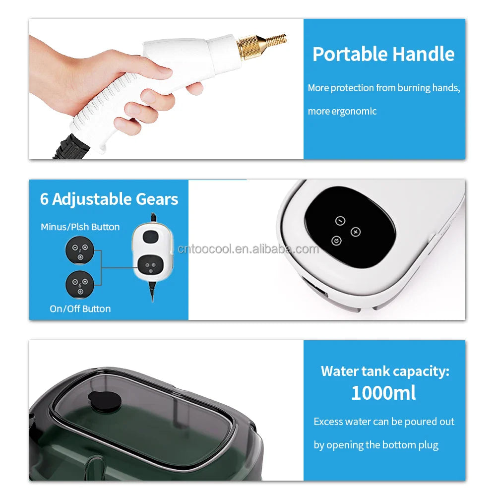 HKM-432275 Handheld Steam Vacuum Cleaner for Kitchen Cleaning - 2024 Model
