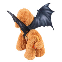 HKM-4323005 Pet Costume for Halloween - Cat Ghost Festival Dress Up with Bat Wings in Black