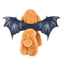 HKM-4323005 Pet Costume for Halloween - Cat Ghost Festival Dress Up with Bat Wings in Black