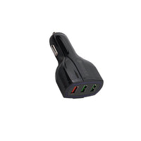 HKM-432403 Universal Car USB Charger, Input 12-32V, 3 USB Ports, 7000mA Output, PC Material