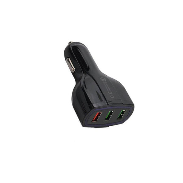 HKM-432403 Universal Car USB Charger, Input 12-32V, 3 USB Ports, 7000mA Output, PC Material