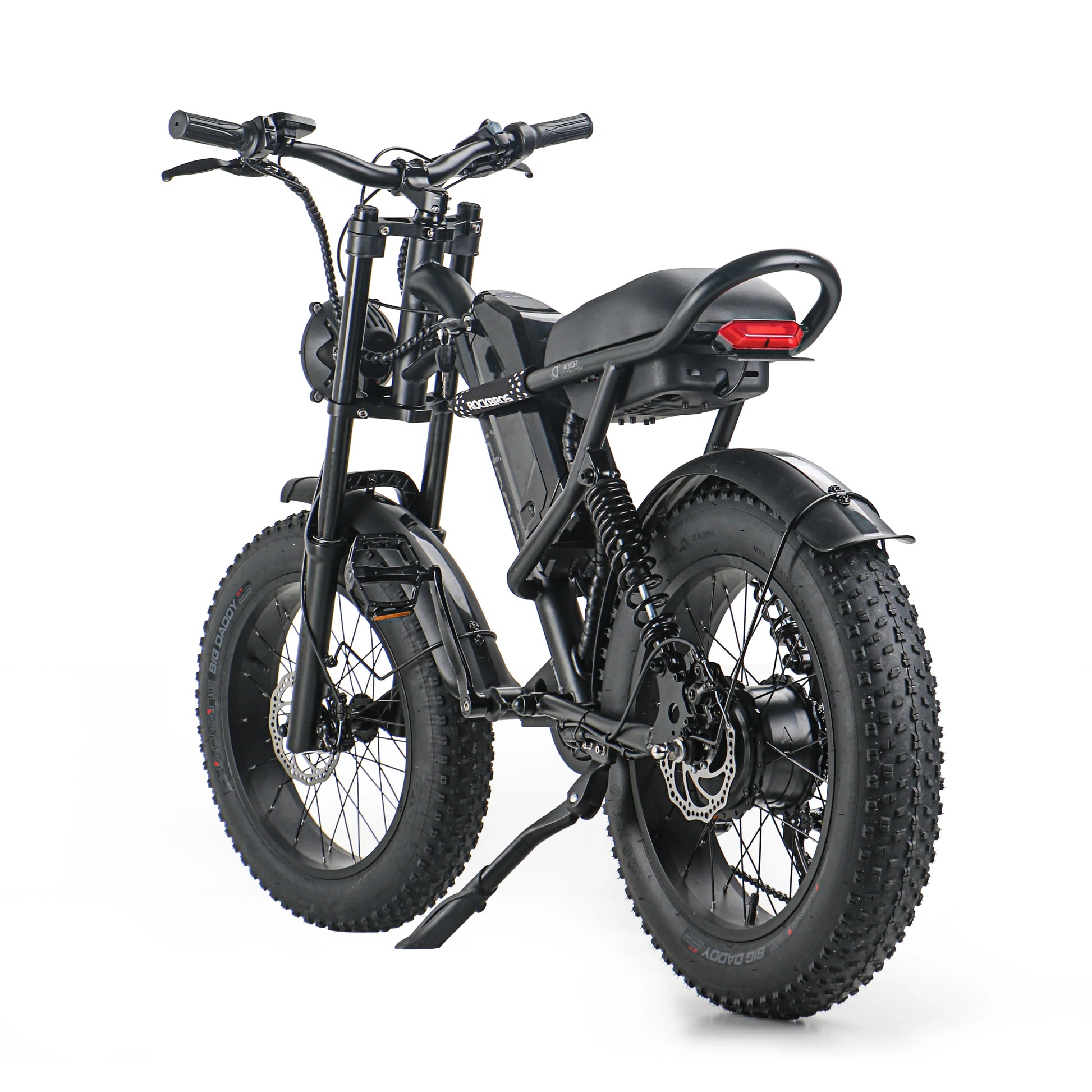 HKM-432467 1000W 20-Inch Fat Tire Electric Bike with 7-Speed Gears, Dual Lithium Batteries, and LCD Display