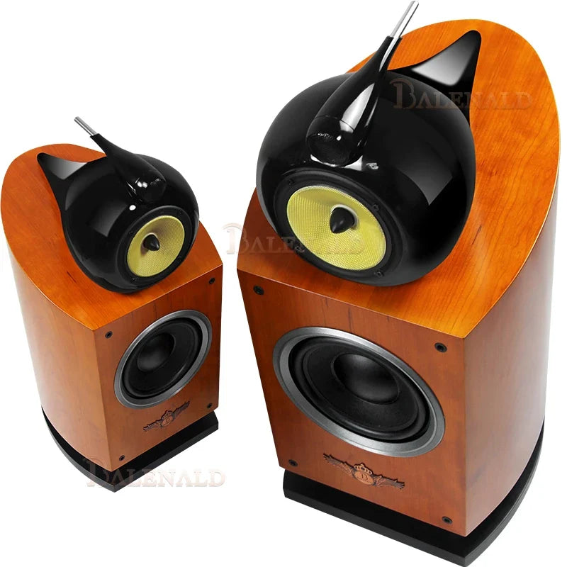 HKM-432531 Hi-Fi 8-Inch Three-Way Bookshelf Speaker with Nautilus Audio Design
