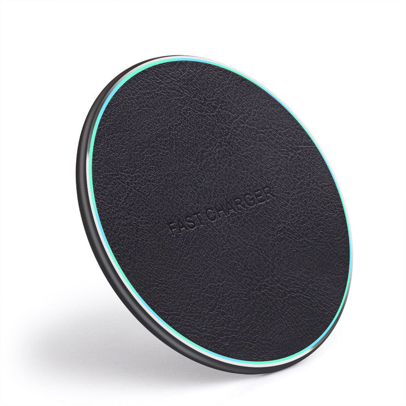 HKM-432595 Aluminum Alloy 10W Wireless Car Charger for Apple, Samsung, Huawei, and Xiaomi Phones