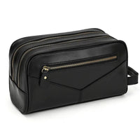 HKM-432595 Genuine Leather Unisex Travel Dopp Kit Toiletry Bag - QB1002
