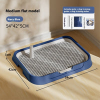 HKM-4326077 Cream Yellow, Gray, Apricot Pollen, or Dark Blue PET Plastic Fixed-point Dog Toilet, Removable & Washable