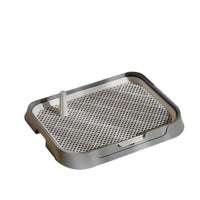 HKM-4326077 Cream Yellow, Gray, Apricot Pollen, or Dark Blue PET Plastic Fixed-point Dog Toilet, Removable & Washable