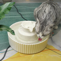 HKM-4326461 Ceramic Cake Pet Water Dispenser - Watering Solution for Cats & Dogs