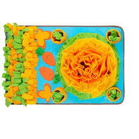 HKM-4326589 Interactive Snuffle Mat for Dogs with Sunflower Design and Food Hiding Pockets
