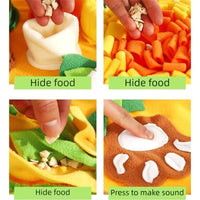 HKM-4326589 Interactive Snuffle Mat for Dogs with Sunflower Design and Food Hiding Pockets