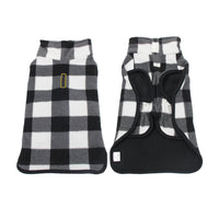 HKM-4326973 Thickened Polar Fleece Coat Vest for Pets in Red and Black Plaid & Black and White Plaid