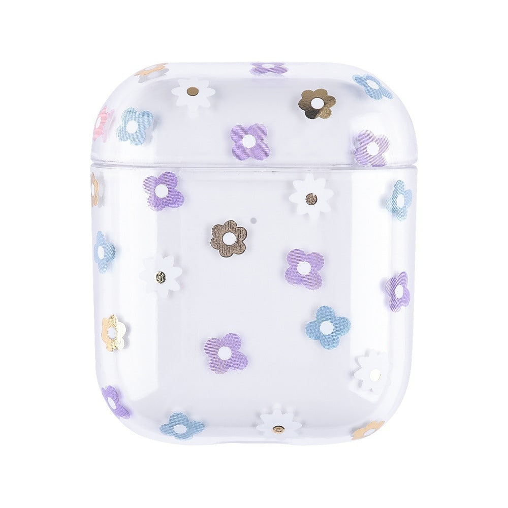HKM-432723 Cartoon Fruit Earphone Cover for Apple Devices - Clamshell Style, Transparent PC Material