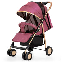 HKM-432723 Lightweight Foldable Stroller with Sunshade Canopy - Compact Baby Pram for Easy Travel