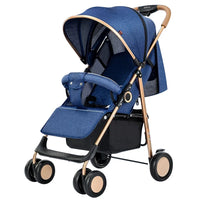 HKM-432723 Lightweight Foldable Stroller with Sunshade Canopy - Compact Baby Pram for Easy Travel