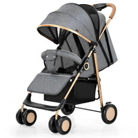 HKM-432723 Lightweight Foldable Stroller with Sunshade Canopy - Compact Baby Pram for Easy Travel