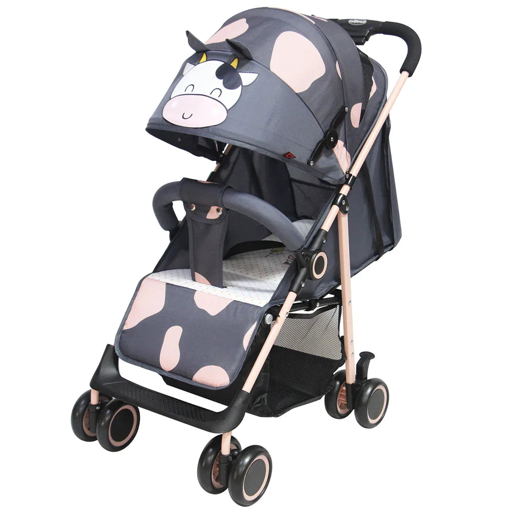HKM-432723 Lightweight Foldable Stroller with Sunshade Canopy - Compact Baby Pram for Easy Travel