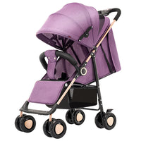 HKM-432723 Lightweight Foldable Stroller with Sunshade Canopy - Compact Baby Pram for Easy Travel