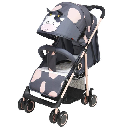 HKM-432723 Lightweight Foldable Stroller with Sunshade Canopy - Compact Baby Pram for Easy Travel