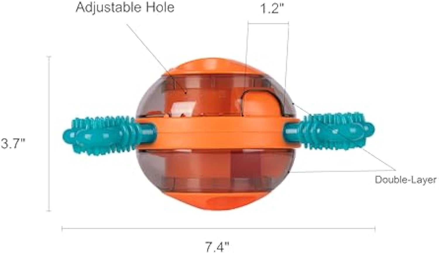 HKM-4327869 Interactive Chew Toy for Dogs - Mental Stimulation, Slow Feeder & Treat Dispenser for Small & Medium Breeds