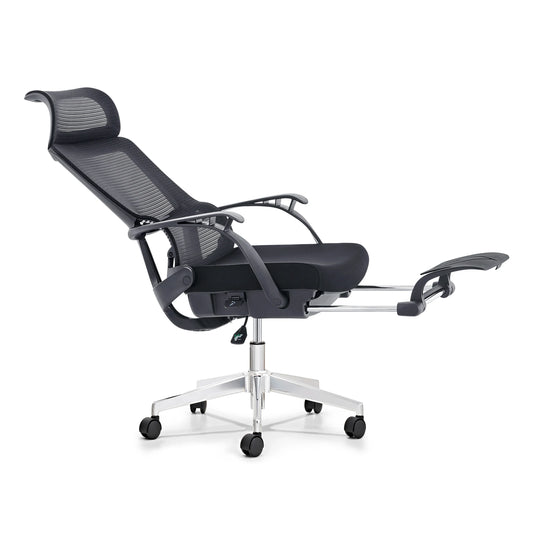 HKM-432787 Ergonomic High Back Office Chair with Adjustable Headrest and Footrest