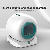 HKM-432979 Automatic Self-Cleaning Cat Litter Box with Large Capacity and Remote Control, Odor Control Features