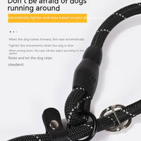 HKM-4330173 Reflective Nylon Pet Traction Rope - Available in Multiple Colors and Lengths