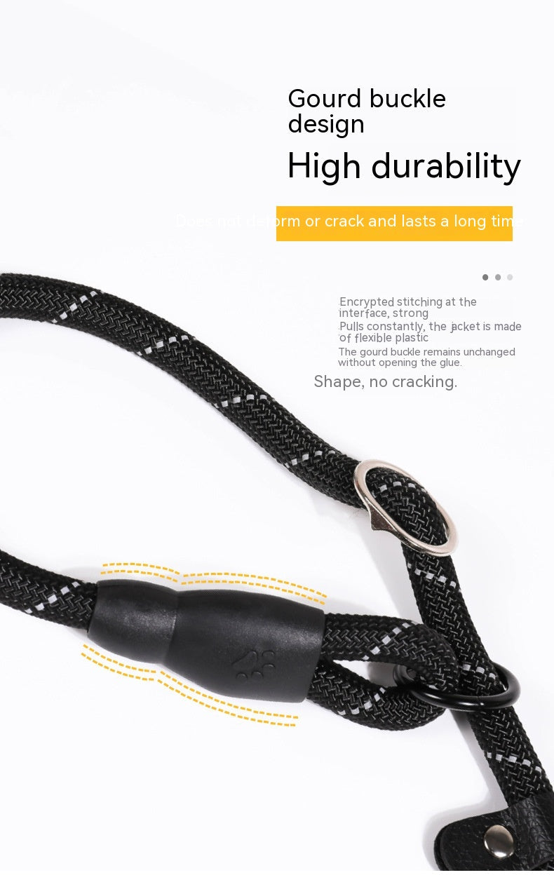 HKM-4330173 Reflective Nylon Pet Traction Rope - Available in Multiple Colors and Lengths