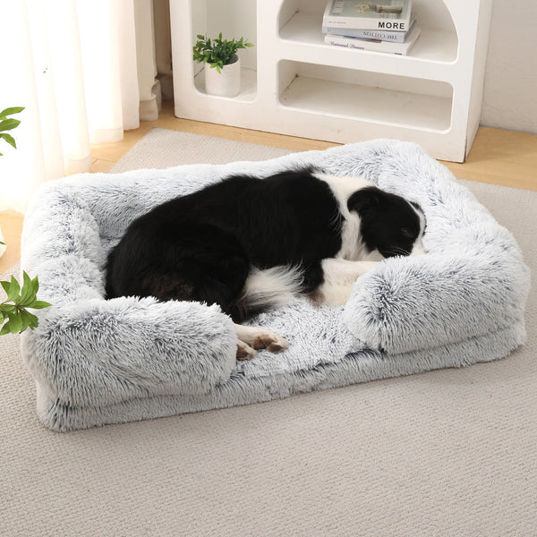 HKM-4330429 Cozy Plush Round Pet Bed for Dogs - Warm Winter Comfort in Multiple Colors and Sizes