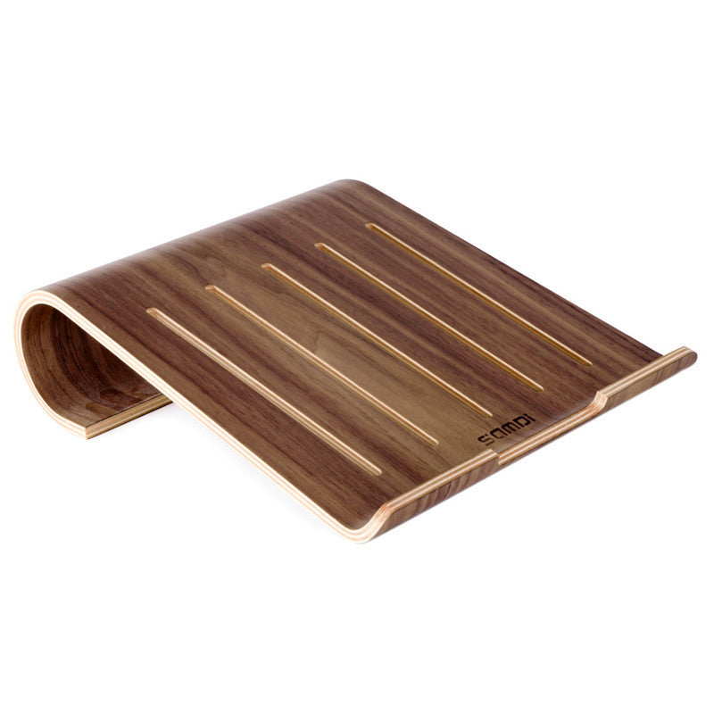 HKM-433043 Wooden Notebook Cooling Stand with Air Cooling System, Compatible with Laptops and Ultrabooks