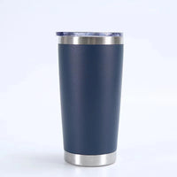 HKM-433107 Stainless Steel Double Wall Vacuum Insulated Travel Cup with Lid - Ideal for Home, Office and Car Use