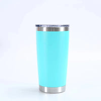 HKM-433107 Stainless Steel Double Wall Vacuum Insulated Travel Cup with Lid - Ideal for Home, Office and Car Use