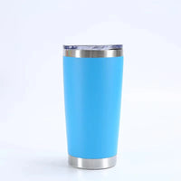 HKM-433107 Stainless Steel Double Wall Vacuum Insulated Travel Cup with Lid - Ideal for Home, Office and Car Use