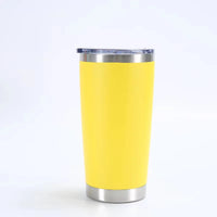 HKM-433107 Stainless Steel Double Wall Vacuum Insulated Travel Cup with Lid - Ideal for Home, Office and Car Use