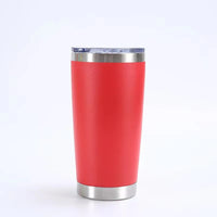 HKM-433107 Stainless Steel Double Wall Vacuum Insulated Travel Cup with Lid - Ideal for Home, Office and Car Use