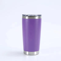 HKM-433107 Stainless Steel Double Wall Vacuum Insulated Travel Cup with Lid - Ideal for Home, Office and Car Use