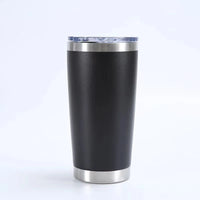 HKM-433107 Stainless Steel Double Wall Vacuum Insulated Travel Cup with Lid - Ideal for Home, Office and Car Use