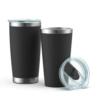 HKM-433107 Stainless Steel Double Wall Vacuum Insulated Travel Cup with Lid - Ideal for Home, Office and Car Use