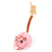HKM-4331197 Interactive Plush Electric Mouse Cat Toy on a Pole for Self-Play and Stress Relief