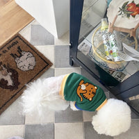 HKM-4331453 Cozy Cotton Pet Sweater for Cats in Giraffe, Dinosaur, Bear, and Tiger Designs