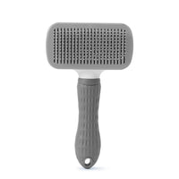 HKM-4331965 Self-Cleaning Pet Comb with Stainless Steel Needles - Effective Hair Removal Brush for Cats and Dogs