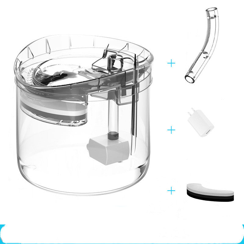 HKM-4332349 Automatic Pet Water Dispenser with 1.8L Capacity and Dual Flow Modes