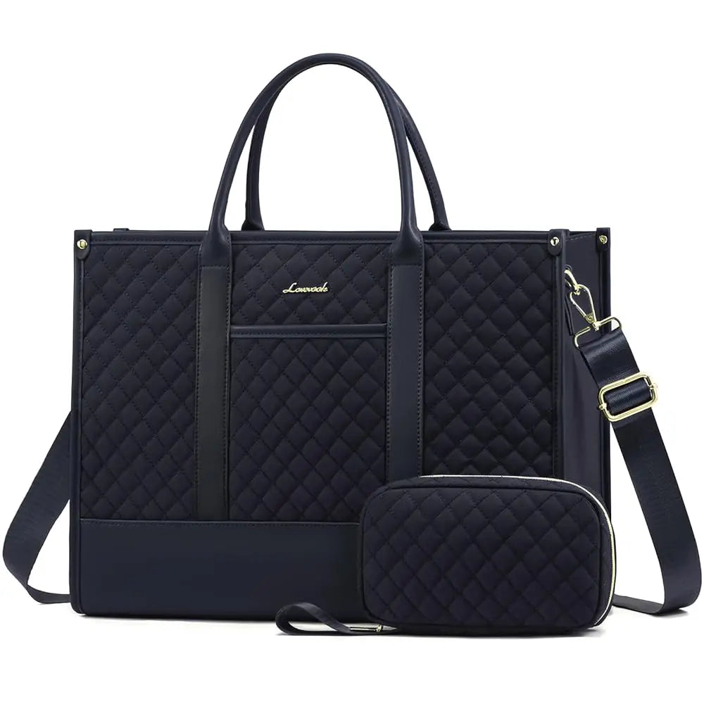 HKM-433235 Stylish Women's Laptop Tote Bag for 15.6-17 Inch Laptops - Versatile Large Capacity Handbag Suitable for Office and Business Use