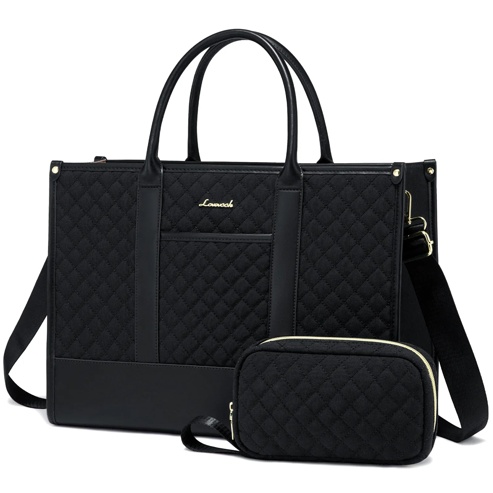 HKM-433235 Stylish Women's Laptop Tote Bag for 15.6-17 Inch Laptops - Versatile Large Capacity Handbag Suitable for Office and Business Use
