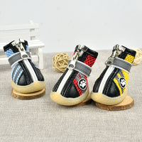 HKM-4332989 Breathable Reflective Mesh Dog Shoes in Red, Yellow, and Blue – Multiple Sizes Available